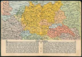 1940 Zsebatlasz. Bp., 1940, M. Kir. Honvéd Térképészeti Intézet, 32 p. Benne az új országhatárokkal,...