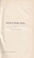 Nietzsche, [Friedrich] Frigyes: 
A tragédia eredete vagy görögség és pesszimizmus. Fordította s bev...