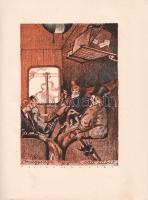 Maupassant, Guy de: 
A vöröslámpás ház. Fordította Laczkó Géza. Byssz Róbert illusztrációival.
(Bu...