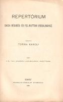 Torma Károly (összeáll.): 
Repertórium Dacia régiség- és felirattani irodalmához.
Budapest, 1880. ...
