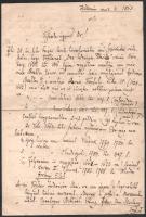 [Kézirat] Szabó Károly (1824-1890) történész, bibliográfus, az Erdélyi Múzeum Egyesület könyvtárosán...