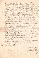 [Kézirat] Szabó Károly (1824-1890) történész, bibliográfus, az Erdélyi Múzeum Egyesület könyvtárosán...