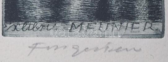 [Grafika] Michel Fingesten (1884-1943) grafikusművész erotikus Ex librise a művész saját kezű aláírá...