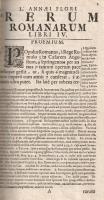 Florus, Lucius Annaeus: Rerum Romanarum Libri quatuor, Annotationibus, in usum studiosae Juventutis,...