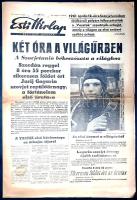 [Folyóirat] "Két óra a világűrben. A Szovjetunió békeszózata a világhoz". Az Esti Hírlap p...