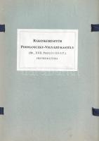 [Kézirat] A rákoskeresztúri Podmaniczky-Vigyázó kastély helyreállításának dokumentációja Bodor Imre ...