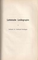 Stolz, Friedrich - Schmalz, Joseph Hermann:
Lateinische Grammatik. Laut- und Formenlehre, Syntax un...