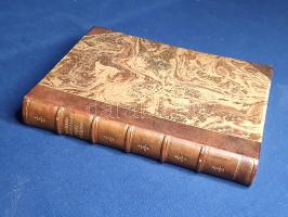 Uhde-Bernays, Hermann:  Carl Spitzweg: Des Meisters Leben und Werk. Seine Bedeutung in der Geschichte der Münchener Kunst. München, (1922). Delphin-Verlag (Druck von Emil Hochdanz Ag., Stuttgart). 1 t. (színes címkép) + [4] + 190 + [2] p. + 59 t. (4 színes, 47 kétoldalas). Hermann Uhde-Bernays német művészettörténész korrajzba ágyazott monográfiája a bajor festőművészről és illusztrátorról, Carl Spitzwegről (1808-1885). Spitzweg művészete a biedermeier portréktól később a tájképek és városi életképek felé fordult, utóbbiakon gyakran komikus jelenetek elevenednek meg. A nem mellékesen a "Fliegende Blätter" képes élclapnak is dolgozó festő karikatúra-munkássága is jelentős, élete végén pedig már az impresszionizmussal határos képeket alkot. Spitzweg-monográfiánk első kiadása 1914-ben jelent meg, példányunk a nyolcadik, bővített kiadásból való. Az első előzéken régi tulajdonosi bejegyzés, példányunkból a címlap utáni, érdemi tartalmat nem hordozó levél, illetve egy tábla hiányzik. Példányunkban tulajdonosa elhelyezte a kiadó két további, kiadás előtt álló kötetének egyleveles ajánlóit, az "Unsere Feinde: wie sie sich Selber loben" című nemzetközi karikatúra-album képes hirdetését, mely a francia, angol, orosz, japán, belga, szerb karikaturisták kortárs nemzeti torzképeiből válogat, illetve Gerhadt Ouckama Knoop "Das A und das O" című regényének egyleveles ajánlóját: mindkét mű 1915-ben jelent meg. Aranyozott gerincű, álbordás korabeli félbőr kötésben, felül színes festésű lapszélekkel. Dekoratív, szép példány.