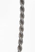 Ezüst(Ag) masszív walles nyaklánc, jelzett, h: 45 cm, nettó: 20,6 g