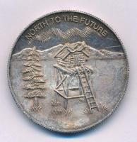 Amerikai Egyesült Államok 1984. 1 Uncia Ag "Alaszka - 1959-1984 / North to the future" (38...