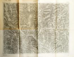 1915 A Gyimesi-szoros (Gyimes-Pasz) környékének katonai térképe, 1 : 75.000, K. u. k. Militärgeographisches Institut, 43x58 cm