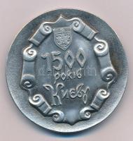 Szovjetunió 1982. "Kijev 1500 éves" kétoldalas Al emlékérem műanyag tokban (57mm) T:AU Soviet Union 1982. "Kiev 1500 years anniversary" two-sided Al commemorative medallion in foil case (57mm) C:AU