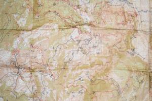 cca 1918 XXI. Korps. Artillerieplan, K. u. k. Kriegsvermessung Nr. 10. Feldp. 510., I. világháborús ...