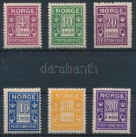 Dánia 1921 Portó sor Mi 7-12 (Mi EUR 130,-)