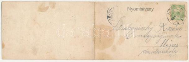 1908 Arad, Andrássy tér, Központi Divatáruház, Radó Gyula, Úri Fehérneműek üzlete. Ifj. Klein Mór ki...