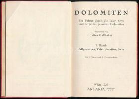 Gallhuber, Julius: Dolomiten. Ein Führer durch die Täler, Orte und Berge der gesamten Dolomiten. I. ...