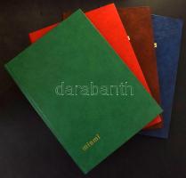 2 db Postzegels 8 fekete lapos A4-es berakó + 2 db Miami 12 fekete lapos A4-es berakó, újszerű állapotban, dobozban