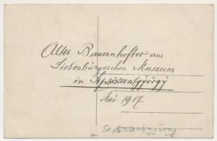 1917 Sepsiszentgyörgy, Sfantu Gheorghe; Székely Nemzeti Múzeum, Székely kapu / Székely National Muse...