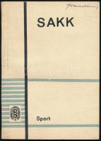 Sakk. Verseny és játékszabályok. Bp., 1967, Sport. 6. kiadás. Kiadói papírkötés.