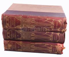 A Franklin kézi lexikona. I-III. köt. [Teljes]. Bp., 1911-1912, Franklin. Kiadói aranyozott gerincű, szecessziós félvászon-kötés, kopott borítókkal, sérült gerincekkel.