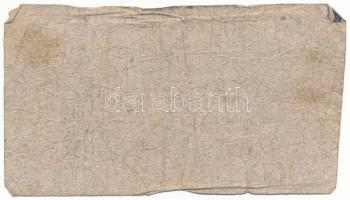 1860. Miskolc 10kr "Miskolcz város utalványa", látványosan félrenyomva T:F