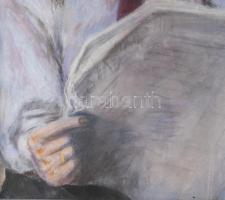 Hubay-Cebrián Andor (1898-1971): Horthy Miklós, Estoril, 1956. Pasztell, papír, jelezve jobbra lent,...