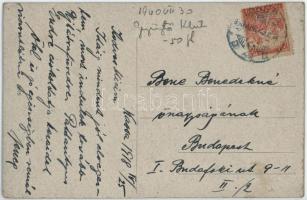 1918 Kassa, Kosice; Deák Ferenc utca, Brück Tóbiás üzlete, székesegyház / street view, shops, cathed...