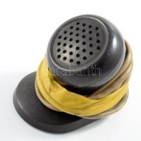 Régi bakelit mikrofon, 10x8 cm