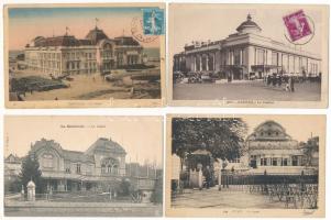 FRANCIA KASZINÓK - 35 db RÉGI francia város képeslap kaszinókkal / FRENCH CASINOS - 35 pre-1945 French town-view postcards with casinos