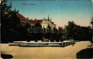 1913 Sopron, Deák tér. Piri Dániel kiadása (kopott sarkak / worn corners)