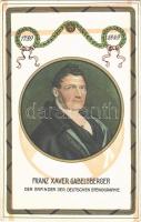 Franz Xaver Gabelsberger, der Erfinder der deutschen Stenographie / Franz Xaver Gabelsberger, inventor of the German shorthand