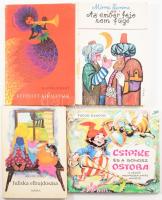 Vegyes mesekönyv tétel, 4 db. Különféle kötésben, változó állapotban.