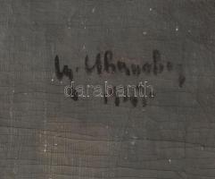 Olvashatatlan (Ivanovics M?) jelzéssel: Paprikás csendélet, 1936. Olaj, vászon. Proveniencia: Saphie...