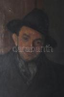 Jelzés nélkül, XX. sz. első fele: Portré. Olaj, vászon. Proveniencia: Saphier-gyűjtemény. Dublírozot...