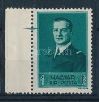 1938 Kormányzói arcképsor 1P festékcsíkkal