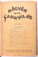 1928 A Magyar Sakkvilág - A Magyar Sakkszövetség Hivatalos lapja XII. évfolyamának összes száma bekötve. Félvászon kötésben
