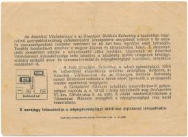 1922. Budapest "Az Amerikai Vöröskereszt Magyarországi Anya- és Csecsemővédő Akciója" sors...
