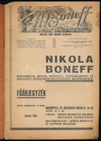1935 Nikola Boneff bolgár cári udvari szállító, magtermelés, magvak, méhészeti, szőlőgazdasági és ke...