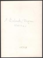 cca 1935-1938 Dulovits Jenő (1903-1972): Lánchíd, Budapest, hátoldalon feliratozott fotó, 23×17 cm