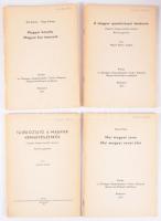 Országos Idegenforgalmi Tanács Központi Idegenvezető tanfolyamának 4 kiadványa: Bíró Károly - Papp György: Magyar konyha, magyar bor ismerete, Héjjné Détári Angéla: Magyar iparművészet története, Hofer Tamás: Tájékoztató a magyar népművészetről, Várnai Péter: Mai magyar zene. Mai magyar zenei élet. Bp., 1971., Országos Idegenforgalmi Tanács. Kiadói papírkötés