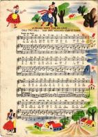 A faluba nincs több kislány... Híres magyar cigány nóta / Hungarian folklore, Gypsy folk song, sheet music. Famous Hungarian Melodies played by the Tzigans No. 17. Copyright by Rózsavölgyi &amp; Co. s: Madaras (EB)