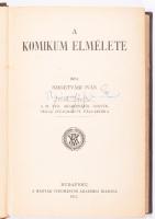 Szigetvári Iván: A komikum elmélete. Budapest 1911. MTA, 432p. Kiadói vászonkötésben