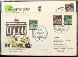 Kb 80-100 db német FDC levélberakóban