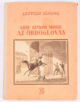 Lestyán Sándor: Gróf Sándor Móric, az Ördöglovas. 38 képpel. Bp., [1942.], Dr. Vajna és Bokor, (Athenaeum-ny.), 1 (címkép) t. + [3]-46 p. + 15 (14 kétoldalas) t. + 1 hasonmás (kétleveles) t. Gróf Sándor Móric (1805-1878), az "ördöglovas" bravúrjairól különböző helyeken, több nyelven jelentek meg kiadványok. Ezek többnyire abban közösek, hogy a gróf udvari festője - Johann Erdmann Gottlieb Prestel - festményeinek reprodukcióit tartalmazzák. A festő legtöbbször részese és elszenvedője is volt a megfestett kalandoknak. Kötetünk a jeles lovas akrobata és főrend élettörténetét beszéli el. A munka 1942-ben két ízben is megjelent, példányunk a második kiadásból származik. Kiadói illusztrált félvászon-kötés, kopott borítóval.