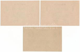 1920 k. Budapest 1K + 2K + 3K "Pester Lloyd" utalvány T:UNC-AU
Adamo BUC-212.1, 212.2, 21...