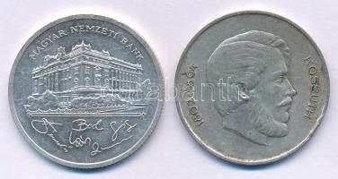 1947. 5Ft Ag "Kossuth" + 1992. 200Ft Ag "MNB" T:VF,AU patina
Adamo F8.1, F13