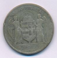 1930. 5P Ag "Horthy jobbra" T:F patina, ph.
Adamo P8