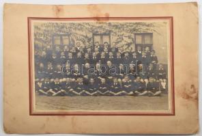 ca 1880-1900 4 db nagy csoportkép fotó, némelyik feliratozott Zólyom, stb 33x26 cm