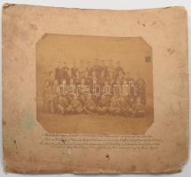ca 1880-1900 4 db nagy csoportkép fotó, némelyik feliratozott Zólyom, stb 33x26 cm