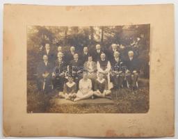 ca 1880-1900 4 db nagy csoportkép fotó, némelyik feliratozott Zólyom, stb 33x26 cm